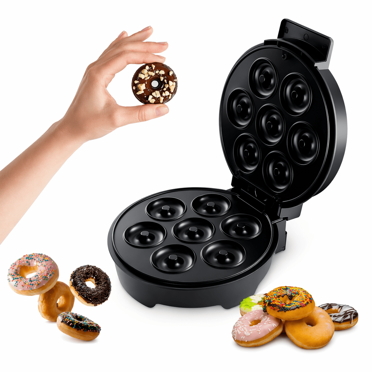 Donut Maker Antiadherente para 6 Donas Caseras