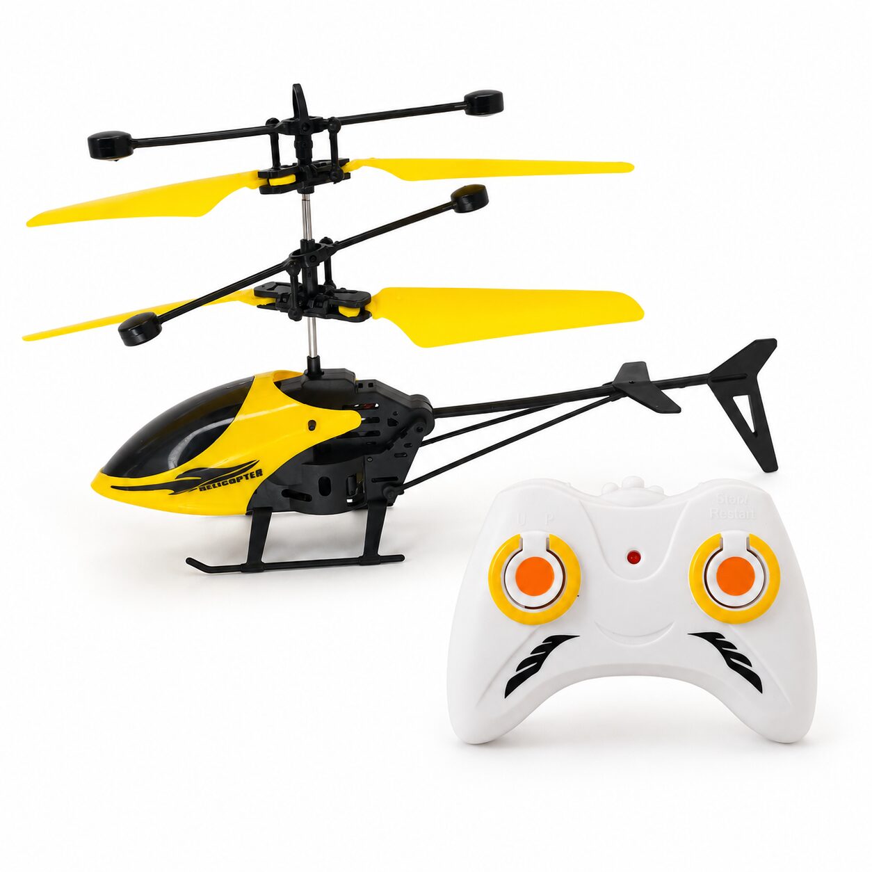 Helicóptero RC Recargable con Luces LED y Vuelo 3D