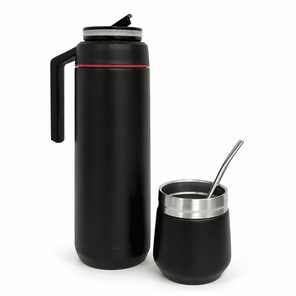 Termo Acero C/Mate Y Bombilla