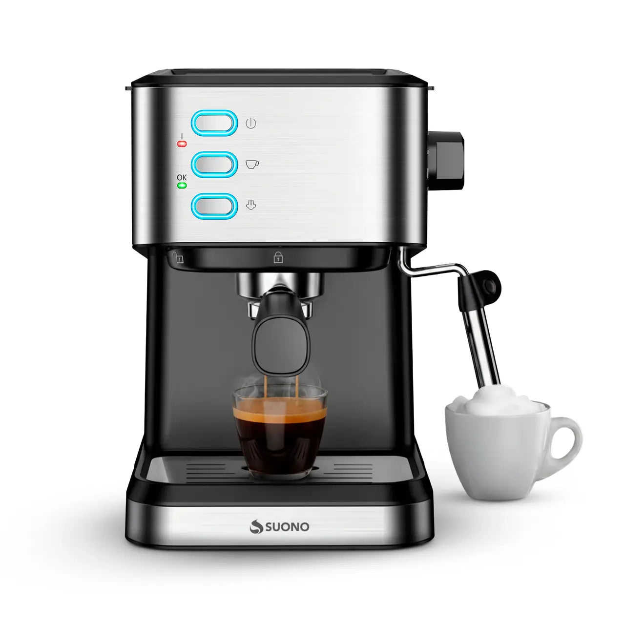 Cafetera Espresso Digital para Cappuccino y Latte