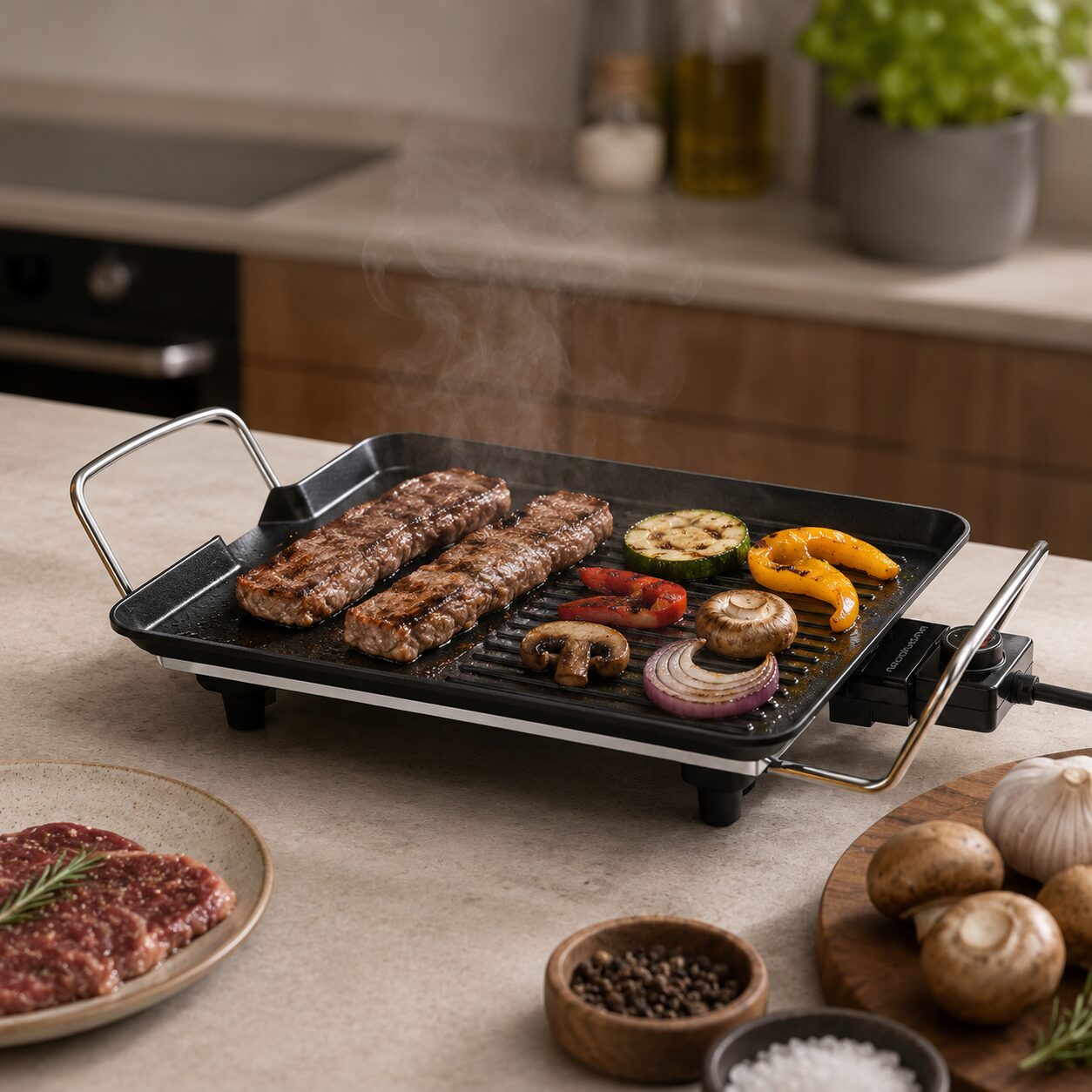 Grill Eléctrico Antiadherente