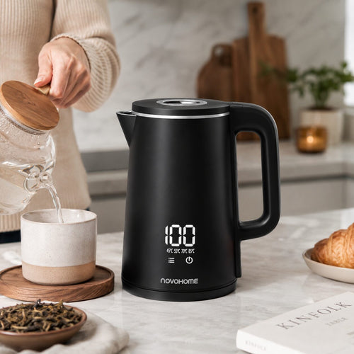 Pava Eléctrica Digital de 2L con Control de Temperatura y 1500W
